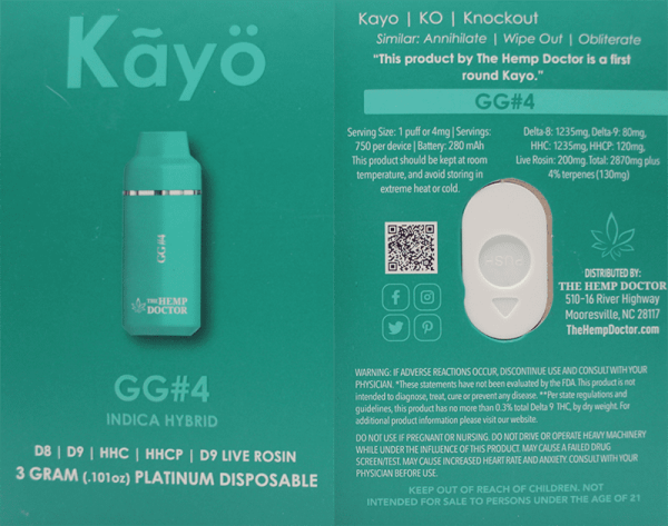 GG4 Kayo Disposable Vape