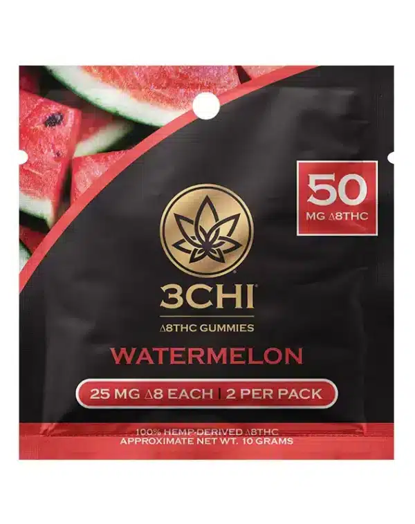 3Chi Delta 8 Watermelon Gummies mini pack
